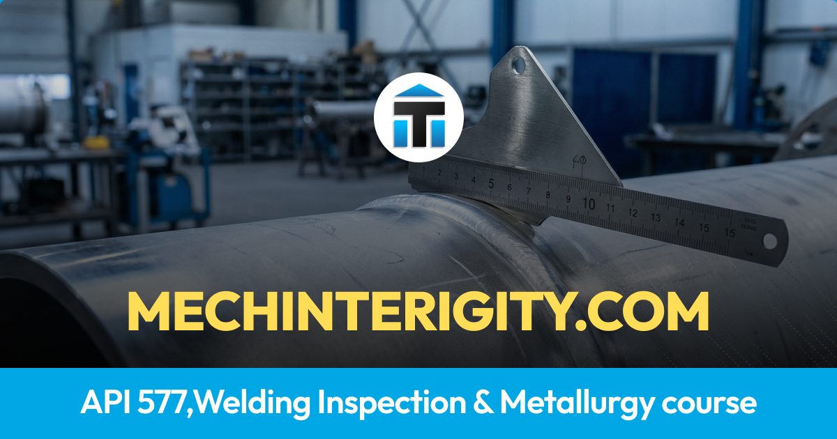 API 577 - Online Course | Mech Integrity